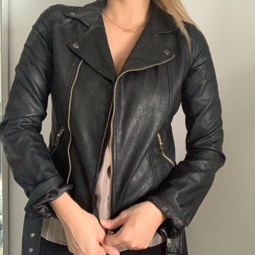 Brandy Melville/Zara FauxLeather motoJacket Xs/sm